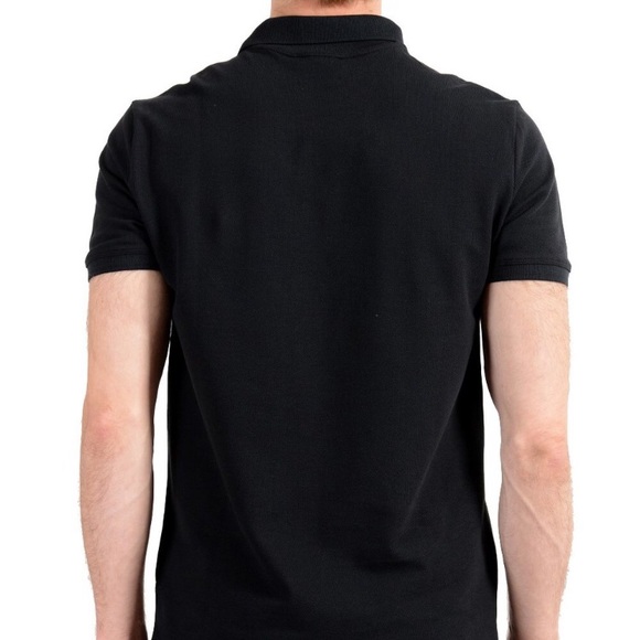 Versace Collection Men's Black Logo Polo T-Shirt - Picture 3 of 10